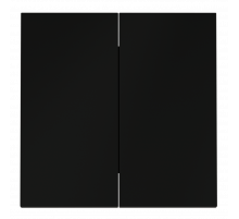 Клавиши для выключателя/переключателя двухклавишного Voltum S70 (черный матовый) VLS000308