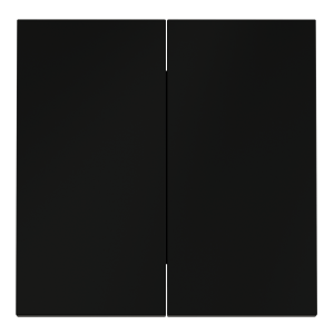 Клавиши для выключателя/переключателя двухклавишного Voltum S70 (черный матовый) VLS000308