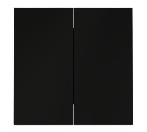 Клавиши для выключателя/переключателя двухклавишного Voltum S70 (черный матовый) VLS000308