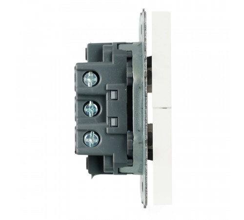 Выключатель двухклавишный Stekker Эмили RSW10-5116-01 белый фарфор soft touch 50822