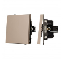 Механизм выключателя одноклавишный непроходной Arlight SWT-TENDO-MK01-PL-GD (230V, 10A) 054034