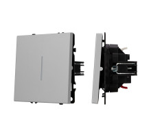 Выключатель проходной 1 кл подсветка софт-тач никель Arlight SWT-MKP1-SFPL-L-IS (250V, 10A) 059431(1)