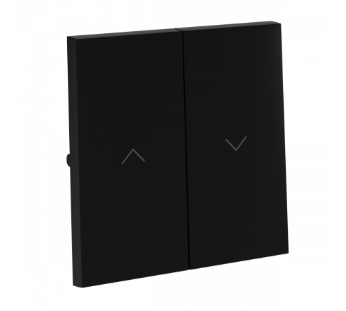 Клавиши для выключателя жалюзи Voltum S70 (черный матовый) VLS002508