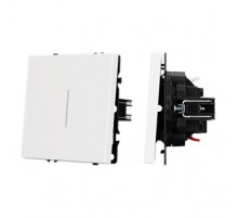 Выключатель звонковый 1 кл подсветка софт-тач белый кварц Arlight SWT-MKR1-SFPL-L-WH (250V, 10A) 061737(1)