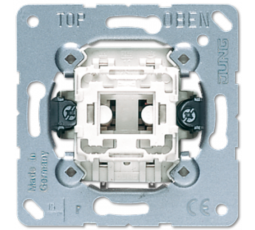 Мех-зм кнопки 1-кл, 1-пол. с контактом НО 10А 250В jung 531U
