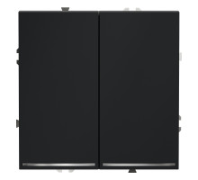 Выключатель двухклавишный с подсветкой Voltum S70 VLS020207