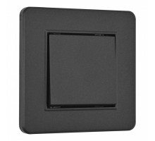 Выключатель одноклавишный Arte Milano SET16-1-30-1 black