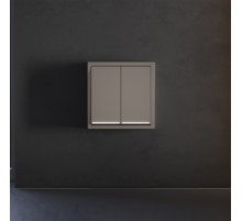 Клавиши для выключателя/переключателя двухклавишного с подсветкой Voltum S70 (капучино) VLS000414