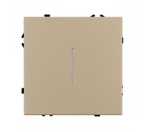 Выключатель 1 кл подсветка софт-тач золотой песок Arlight SWT-MK01-SFPL-L-GD (250V, 10A) 054259(1)