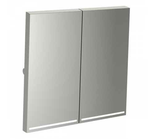 Клавиши для выключателя/переключателя двухклавишного с подсветкой Voltum S70 (сталь) VLS000405