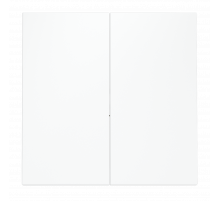 Клавиши для выключателя/переключателя двухклавишного Voltum S70 (белый матовый) VLS000302