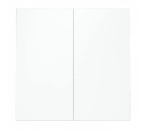 Клавиши для выключателя/переключателя двухклавишного Voltum S70 (белый матовый) VLS000302