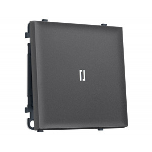 Комплект механизма 1-кл выключателя с самовозвратом с подсветкой 5600K SIGMA Антрацит серый QUANT PRO Ambrella Volt MS652055 (SP6520, PR113, G14W)