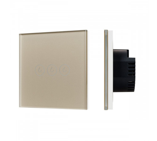Выключатель сенсорный Arlight SWT-OMALI-S03-ZB-GD (250V, 10A, Zigbee) 050048 Выключатель сенсорный Arlight SWT-OMALI-S03-ZB-GD (250V, 10A, Zigbee) 050048