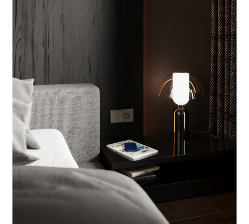 Перекрестный переключатель встраиваемый Voltum S70 двухклавишный 10А, (шелк) VLS020504