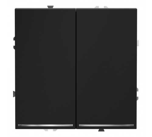 Проходной переключатель двухклавишный с подсветкой Voltum S70 VLS020407 Проходной переключатель двухклавишный с подсветкой Voltum S70 VLS020407