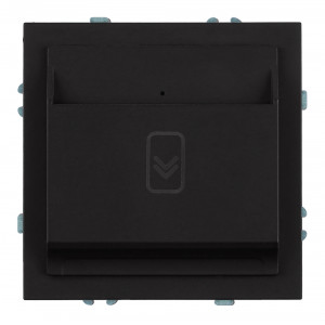Выключатель карточный (механизм) Stekker Эмили 250В, 40А RSW40-5114-05 черный уголь soft touch 50700