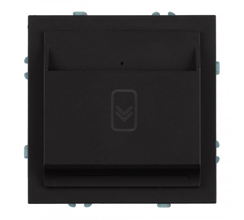Выключатель карточный (механизм) Stekker Эмили 250В, 40А RSW40-5114-05 черный уголь soft touch 50700