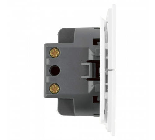 Выключатель 2-клавишный (механизм) Stekker Мия 250В 10А RSW10-3104-01 белая магнолия 50429