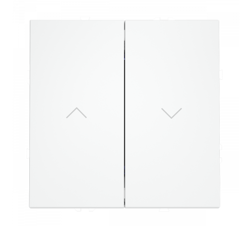 Выключатель встраиваемый Voltum S70 для жалюзи 10А, (белый матовый) VLS020702