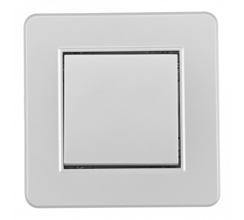 Выключатель одноклавишный Arte Milano SET16-1-30-1 silver