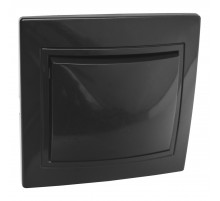 Выключатель 1 кл. скрытой установки 10А 250В IP20, черный (керамика) 