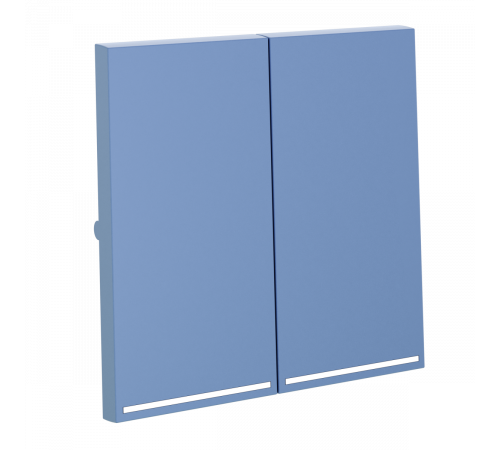 Клавиши для выключателя/переключателя двухклавишного с подсветкой Voltum S70 (деним) VLS000415