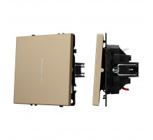 Механизм выключателя одноклавишный непроходной Arlight LED SWT-NOBE-MK01-SFPL-L-GD (230V, 10A) 054259