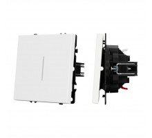 Механизм выключателя одноклавишный непроходной Arlight LED SWT-NOBE-MK01-SFPL-L-WH (230V, 10A) 054232