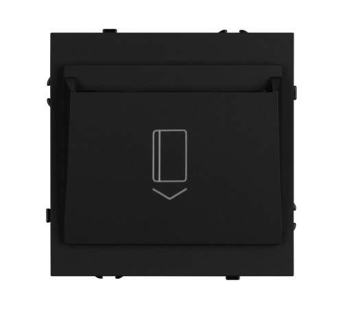 Выключатель карточный магнитный софт-тач черный оникс Arlight SWT-CRD-SFPL-BK (250V, 25A) 064401