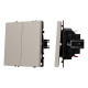 Выключатель проходной 2 кл софт-тач кашемир Arlight SWT-MKP2-SFPL-CA (250V, 10A) 059422(1)