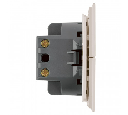 Выключатель 2-клавишный (механизм) Stekker Мия 250В 10А RSW10-3104-08 пудровый жемчуг 50473