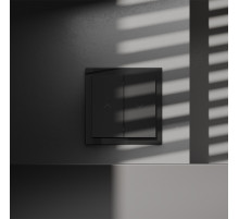 Выключатель встраиваемый Voltum S70 для жалюзи 10А, (черный матовый) VLS020708