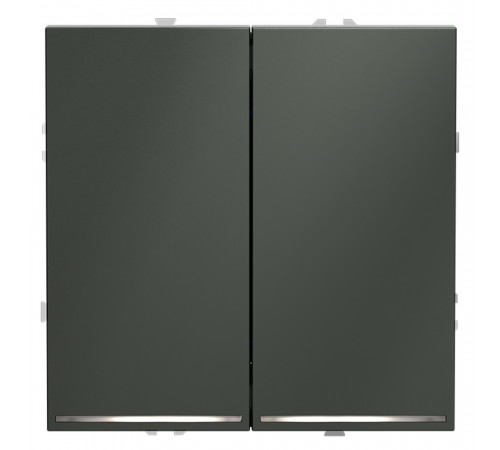 Выключатель двухклавишный с подсветкой Voltum S70 VLS020206 Выключатель двухклавишный с подсветкой Voltum S70 VLS020206