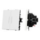 Выключатель проходной 2 кл подсветка софт-тач белый кварц Arlight SWT-MKP2-SFPL-L-WH (250V, 10A) 054240(1)