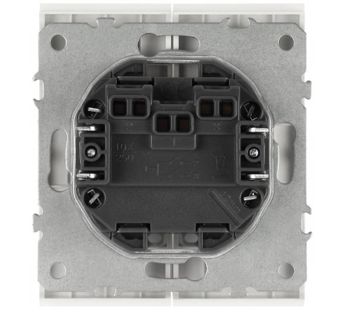 Выключатель ЭРА Arktik 16-1104-01 двойной 10АХ-250В белый Б0070344