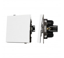 Механизм выключателя одноклавишный проходной Arlight SWT-TENDO-MKP1-PL-WH (230V, 10A) 054148