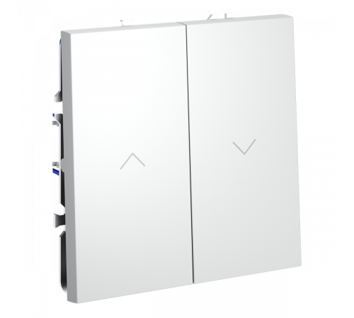 Выключатель встраиваемый Voltum S70 для жалюзи 10А, (белый матовый) VLS020702