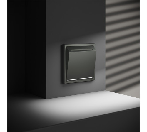 Выключатель встраиваемый Voltum S70 карточный 16А, (титан) VLS010706