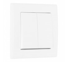Выключатель двухклавишный Arte Milano SET06-1-30-2 white