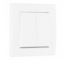 Выключатель двухклавишный Arte Milano SET06-1-30-2 white