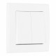 Выключатель двухклавишный Arte Milano SET06-1-30-2 white