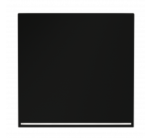 Клавиша для выключателя/переключателя одноклавишного с подсветкой Voltum S70 (черный матовый) VLS000208