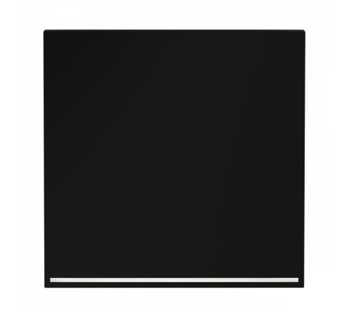 Клавиша для выключателя/переключателя одноклавишного с подсветкой Voltum S70 (черный матовый) VLS000208