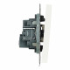 Выключатель двухклавишный Stekker Эмили RSW10-5116-01 белый фарфор soft touch 50822