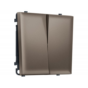 Комплект механизма 2-кл выключателя SIGMA Темная бронза матовый 10A-250V QUANT PRO Ambrella Volt MS633010 (SP6330, PR115)