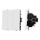 Выключатель 3 кл софт-тач белый кварц Arlight SWT-MK03-SFPL-WH (250V, 10A) 061801(1)