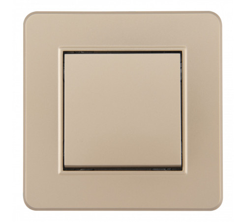 Выключатель одноклавишный Arte Milano SET16-1-30-1 shampan