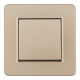 Выключатель одноклавишный Arte Milano SET16-1-30-1 shampan