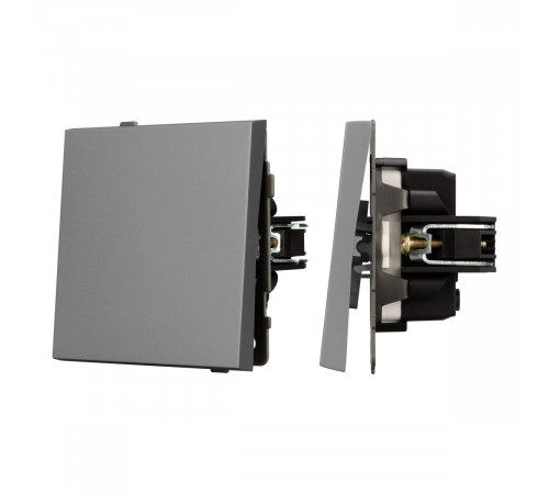 Механизм выключателя одноклавишный перекрёстный Arlight SWT-TENDO-MKX1-PL-GR (230V, 10A) 054056 Механизм выключателя одноклавишный перекрёстный Arlight SWT-TENDO-MKX1-PL-GR (230V, 10A) 054056